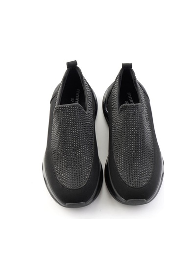Bambi Siyah Taşlı Kadın Sneaker K01228092220 Taş