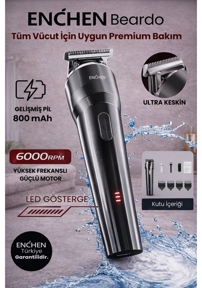 Beardo Çok Fonksiyonlu Tüm Vücut İçin Uygun Şarjlı Saç Ve Tıraş Makinesi