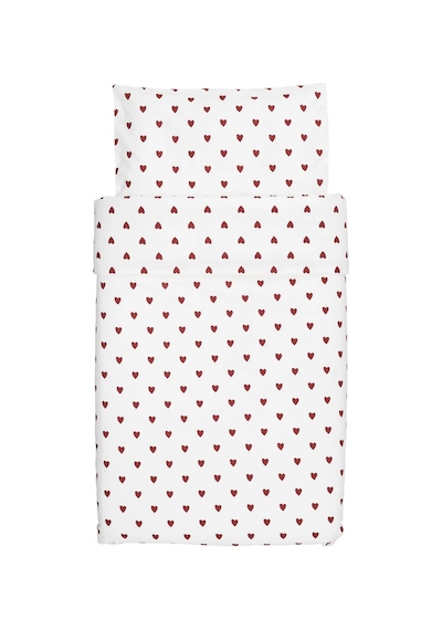 Ikea Barndrom Tek Kişilik Nevresim Takımı 110 X 130 Cm Beyaz - Kırmızı