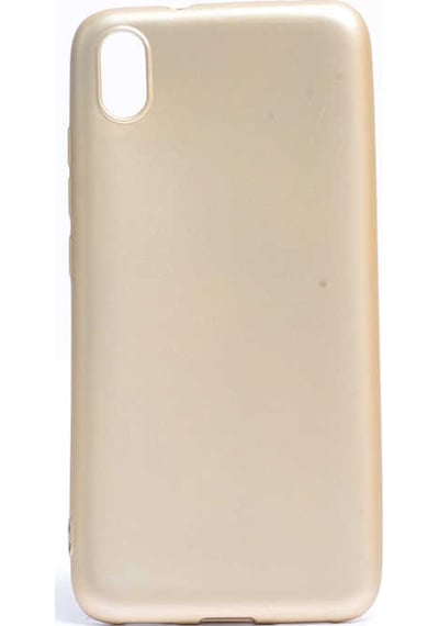 Noktaks - Redmi 7a Uyumlu - Kılıf Mat Soft Esnek Premier Silikon Kapak - T9658 - Gold Gold