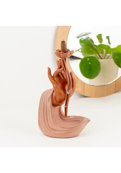Zen El Geri Akışlı Şelale Tütsülük Pembe