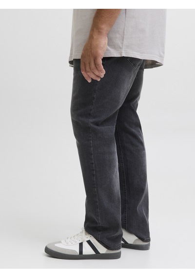 Jack & Jones Büyük Beden Slim Fit Düsük Bel Jean - Glenn - 12288381 Black Denim