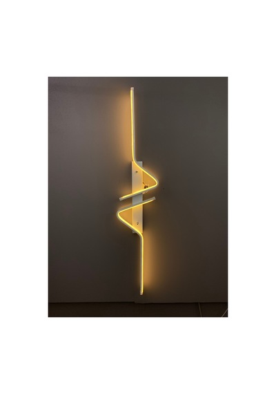 Yüksek Aydınlatmalı Z Model Beyaz Led Aplik Avize Modern, 3 Renk Aydınlatma