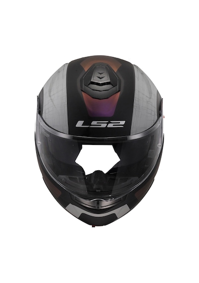 Ls2 Strobe 2 Orıon Kask Mat Siyah - Mor - Mavi