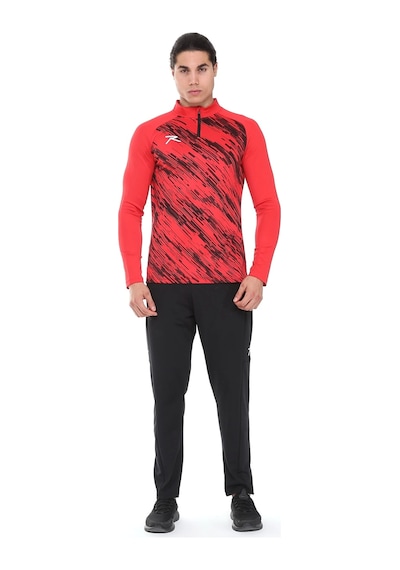 Yarım Fermuarlı Sweatshirt Dıgnus Kırmızı Kırmızı