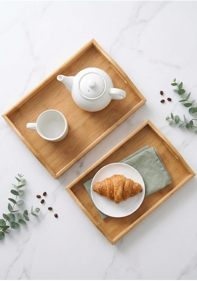 Bambu Tepsi Takımı - 2 Parça Bambu