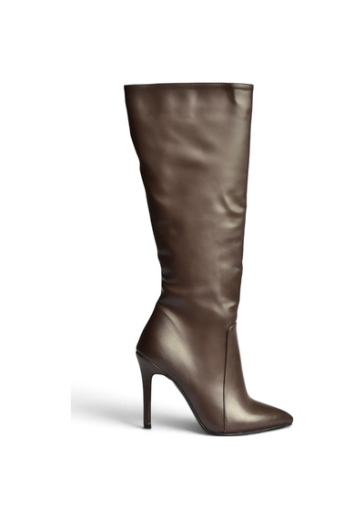 Fox Shoes N372530109 Kahverengi İnce Topuklu Kadın Çizme
