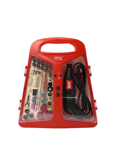 Rox 0074 Mini Taşlama Gravür Makinası Hobi Seti 210 Parça