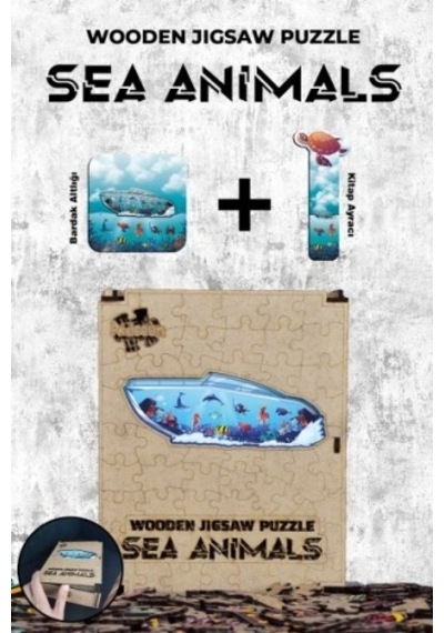 Ahşap Puzzle - Sea Animals 87 Parça