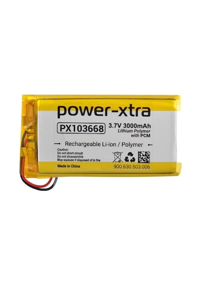 Power-xtra Px103668 - 3.7v 3000 Mah Li-polymer Pil - Devreli - 3.0a