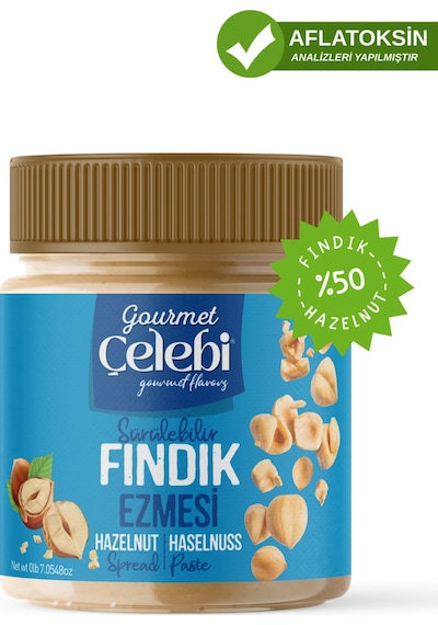 Fındık Ezmesi 200 Gr - Sürülebilir Kahvaltılık Fındık Ezmesi