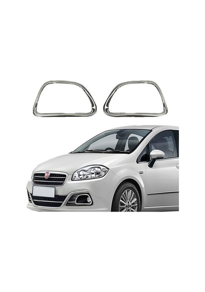 Fiat Linea Uyumlu Sis Farı Çerçevesi -2012 Paslanmaz Çelik Parça