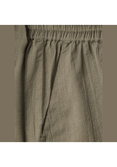 Kadin Bol Kalip Baglama Detayli Sort - Kia - 12290712 Dusty Olive
