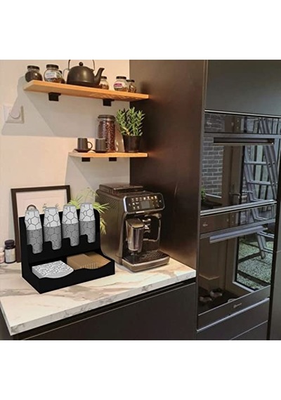 Çay Ve Kahve Organizasyon Standı 16oz Siyah Çok Renkli