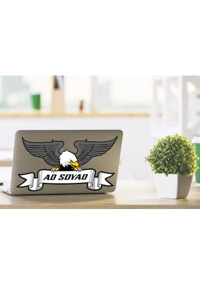 Kartal Karakartal Beşiktaş Kişye Özel Kartal Sticker - Araba Oto Motosiklet Karavan Cam Araç Sticker - 00957 40x21 Cm