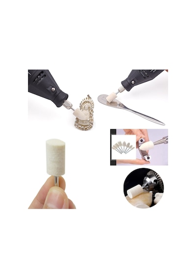 Mini Grinder İçin Takı Mücevher Parlatma Yün Keçesi Kuyumcu
