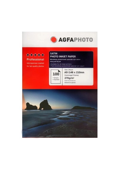 Özel Seri Agfaphoto Fotoğraf Kağıdı 15x21 270gr A5 Inkjet Kağıt Mat Baskı Ürünü Karton Foto
