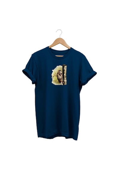 Widi Çulluk Baskılı Lacivert T-shirt Lacivert