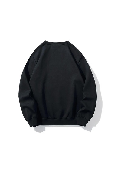 Brz Collection Unisex Oversize Love Spider Sweatshirt Siyah