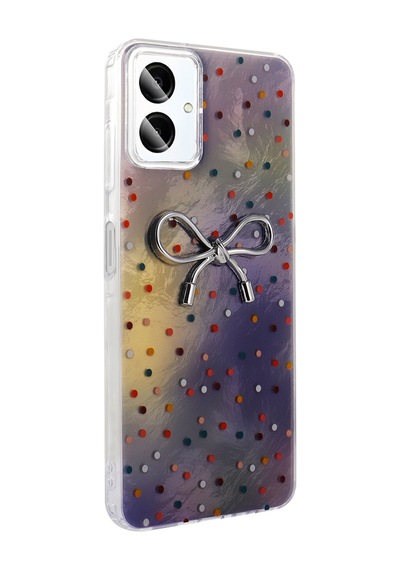 Galaxy A06 Uyumlu Kılıf Kamera Korumalı Figürlü Zore Ponti Silikon Kapak - Açık Mavi Açik Mavi