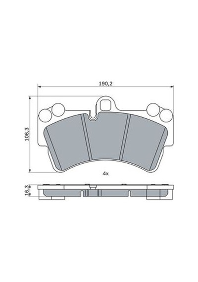 Volkswagen Touareg 3.0tdı 2004-2010 Bosch Ön Balata Netpar23693