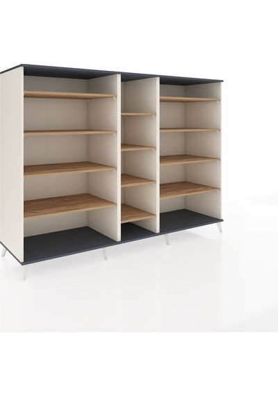 Kronos Dolap 11 Raflı 220x59x163 Aytaşı-antrasit/çam Aytaşı-antrasit/çam