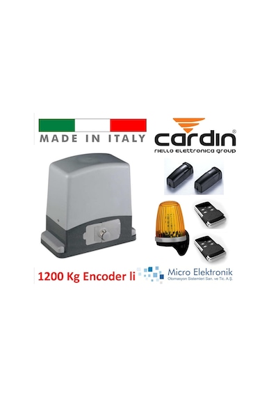 Cardin 1200 Kg İtalyan Kapı Motoru Seti 220Volt Bahçe Kapı Motoru