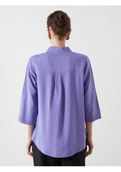 Lcwaıkıkı Classic Mavi Loose Fit Kadın Gömlek