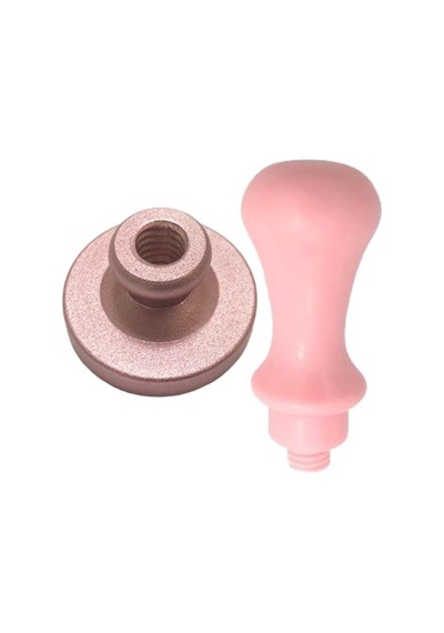 Mührü Mumu Damga 30mm Yuvarlak Boş Alüminyum Rose Gold Eloksal Kafa Diğer