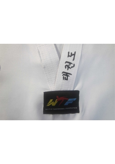 Remege Taekwondo Elbisesi - Çocuk Tekvando Elbisesi - Beyaz Yaka Dobok Beyaz