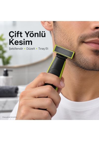 Philips Oneblade Qp1424 Qp2724 Qp2734 Qp2824 Qp2834 Uyumlu Yedek Bıçak Ve Usb Şarj Kablosu Seti