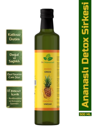Ananas Sirkesi Doğal Fermantasyon Detox Sirke 500 Ml