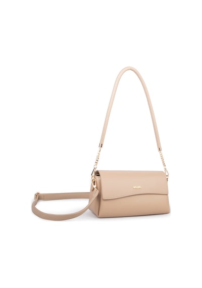 Nas Bag Kadın Sade Şık Omuz Ve Çapraz Çanta En 24 Cm Boy 12 Cm Kum Diğer