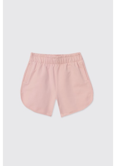 Panço Kız Çocuk Şerit Detaylı Açık Pembe Şort 2621GK07003