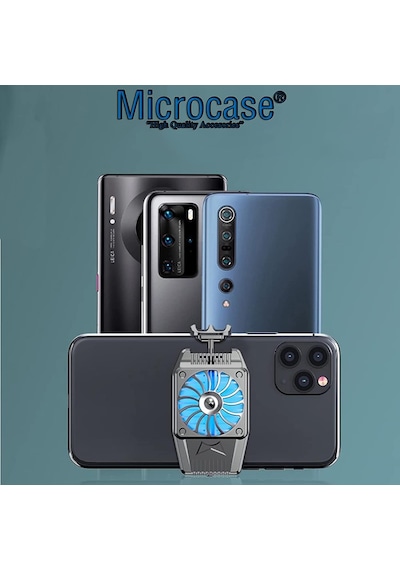 Microcase AL2657  4.7-6.5" Telefonlar ile Uyumlu Ledli Soğutucu Fan
