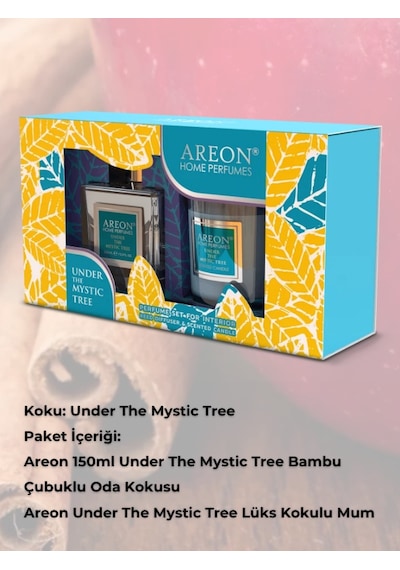 Areon Home Perf.150ml + Candle Under The Mystic Tree Set Karışık