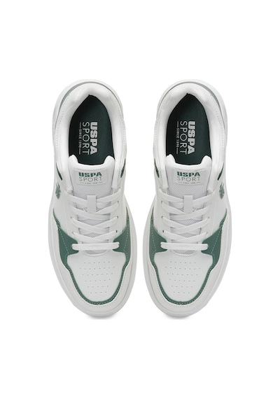 U.s. Polo Assn. Alucard 5fx Beyaz Erkek Sneaker Beyaz-yesıl Beyaz - Yeşil