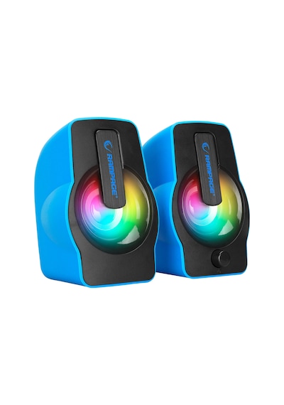Rampage RMS-G7 Falsetto 1+1 6 W USB 5V RGB Ledli Hoparlör Mavi