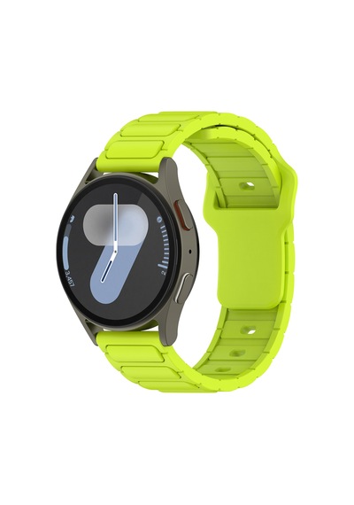 Samsung Uyumlu Galaxy Watch 46mm Zore Krd-132 22mm Silikon Kordon Strap Kayış - Beyaz