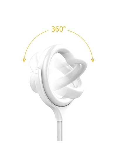 Ring Light Led 18 Cm Ayaklı Işık Halkası, 3 Renk Tonu, 360 Dönerli, Usb Şarjlı, Telefon Tutucu