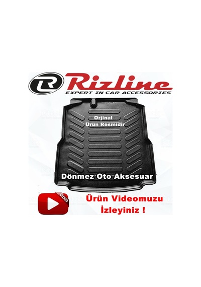 Skoda Octavia 3D Bagaj Havuzu Siyah Sedan 2013-2020 Arası Rizline N11.9967