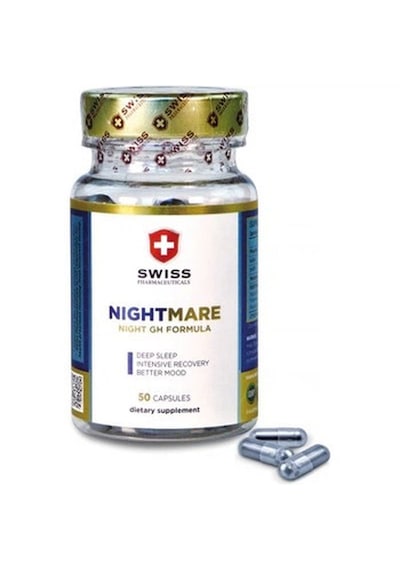 Swiss Pharma Nightmare Gh Gaba 5-htp Theanine Dopa Mucuna 50 Kapsül Aromasız