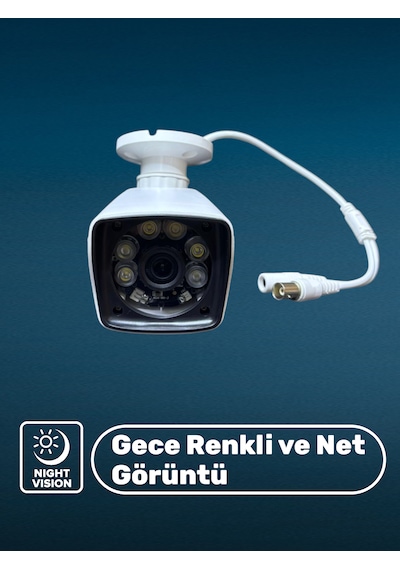 Ahd Gece Renkli Çekim Yapan Güvenlik Kamerası Hava Şartlarına Dayanıklı