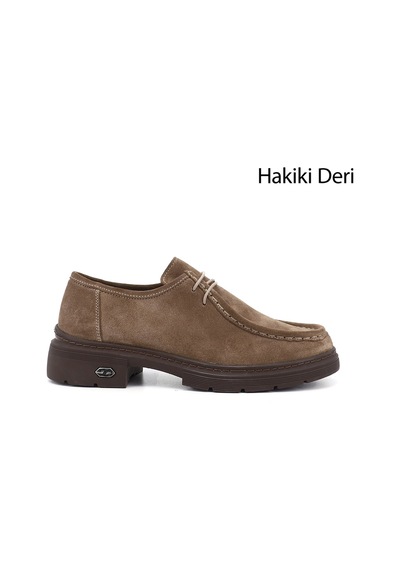 Gönderi(R) Gönderi R Vizon Süet Bağcıklı Hakiki Deri Comfort Ayakkabı Vizon Süet