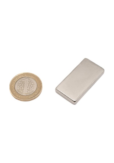 Çok Güçlü Neodyum Mıknatıs 40X20X5 Mm 2 Adet