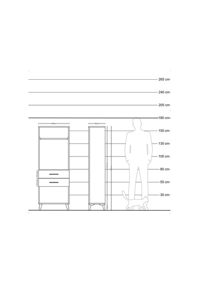 Arges Dolap Tek Raflı 2 Çekmeceli Tek Askılı 60x30x163 Aytaşı-çam Aytası Arges Dolap Tek Raflı 2 Çekmeceli Tek Askılı 60x30x163 Aytaşı-çam Aytası