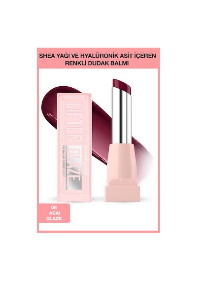 Maybelline Lıfter Glaze Lipstick 008 Acaı Glaze 0