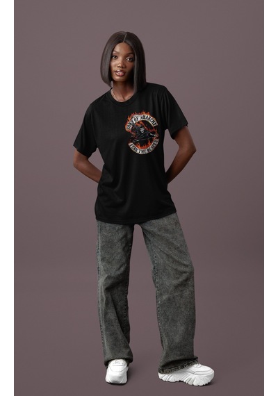 Sons Of Anarchy Dizi Sırt Baskılı Unisex Oversize Motorcu Tişört Siyah