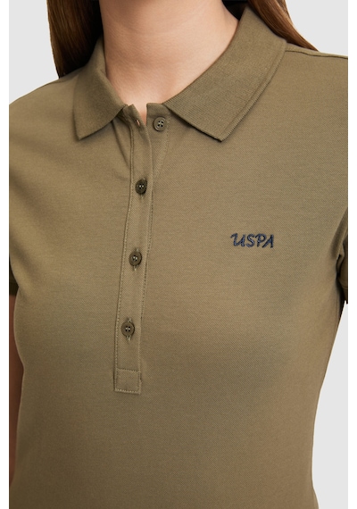 U.s. Polo Assn. Kadın Haki Tişört Basic 50323461-vr027