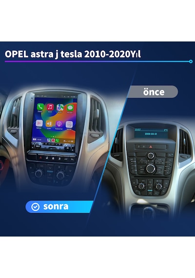 Opel Astra J Tesla 2010-2020yıl 2gb Ram 32gb Rom Multimedya